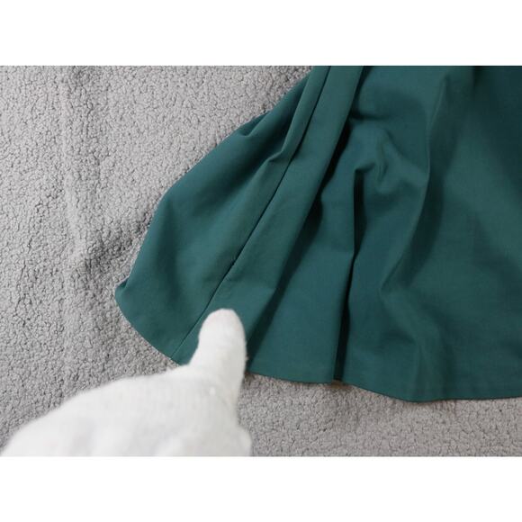 Diane Von Furstenberg Dress Green Xs Jeannie V Neck Long Sleeve A Line - Picture 10 of 12